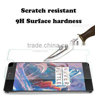Hot Selling Factory Direct 1:1 Cover Tempered Glass Screen Film for OnePlus 3 Anti-Fingerprints Tempered Glass Screen Film