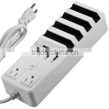 4 Port USB Cell Phones Charger Hub