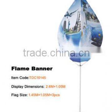 High Quality Wisezone Advertising Display Flame Flag