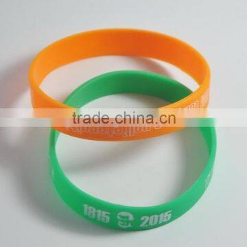 Eco-friendly silicone bracelet , silicone hand band kids silicone rubber wrist band