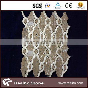 New Travertine Stone Brick Mosaic Pattern