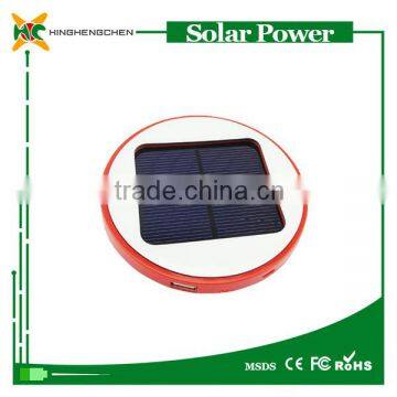 2016 NEW round solar charger wholesale power bank 6000mAh