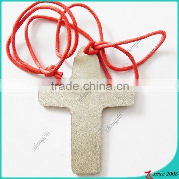 Zinc Alloy Metal Anti-silver Vintage Cross Necklace photo-4