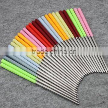 stainless steel chopsticks with plastic handle