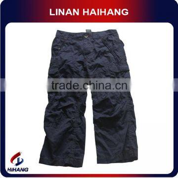 jogger pants of child mini canvas cargo pants