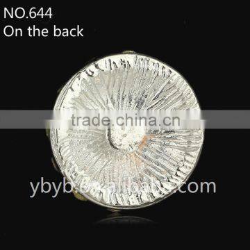 21mm Alloy Rhinestone Claw Holder Fashion Pearl Button Garment Accessories Sweater Embellished Pearl Button-644 photo-3