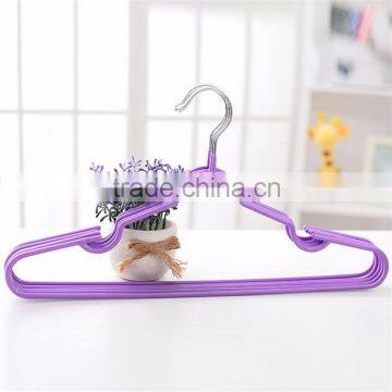 Wholesale new custom Metal+PVC coated bedroom hanger