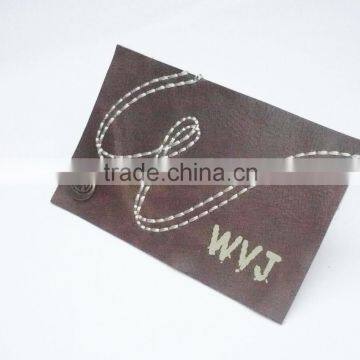 Fashion design garment hang tags jeans leather patch labels