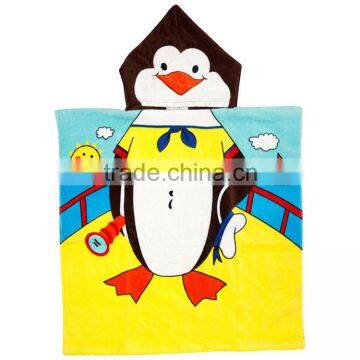 custom printed beach towel children pancho cotton bath towel alibaba china supplier wholesale