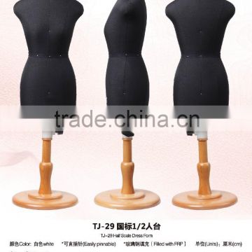 mini half scale bust dress form mannequin