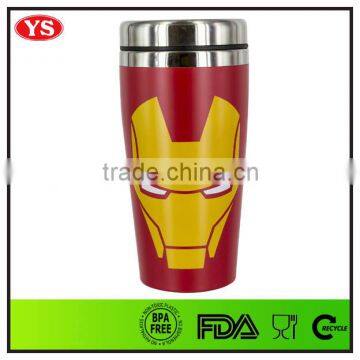 promotion 16oz portable double wall travel tumbler with lid