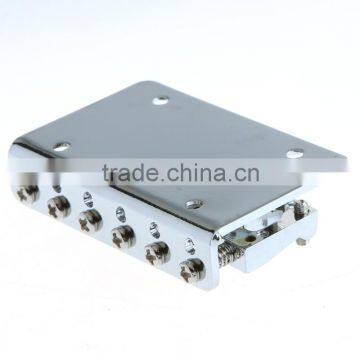 Guitar Parts 65mm Chrome 6 Strings Saddle Hardtail Bridge Top Load photo-5