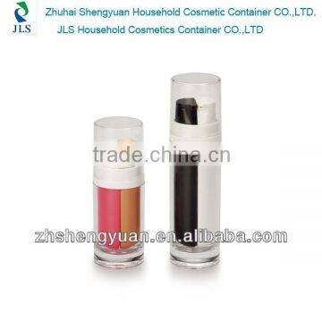 plastic dual bottles for cosmetic package wholesale