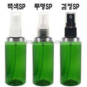 Spray cap PET bottle 100ml Green Clear