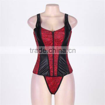 Vintage style beautiful patterns big women sexy lingeries corset