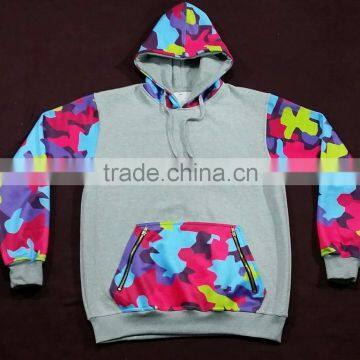 Camouflage printing Hoodie with bright colors