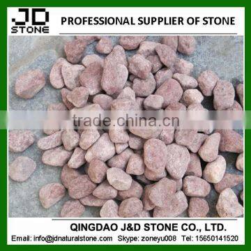 Pink pebbles and cobbles/ Cobble stone for landscaping