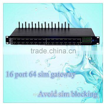 Ejointech gsm sim box voip gateway goip 16 ports 64 sim