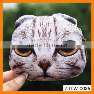 Unique Cat-people Fabrics Unisex Coin Wallet Wholesale ZTCW-0026