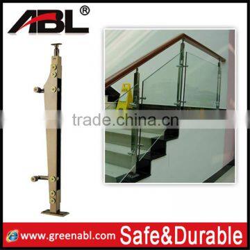 Aisi frameless glass balustrade staircases openning well frameless glass handrails