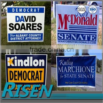 Multi-fonction warining yard sign stakes