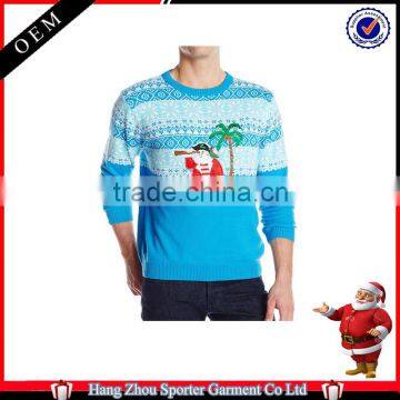 16FZCS18 OEM service pullover christmas sweaters pattern