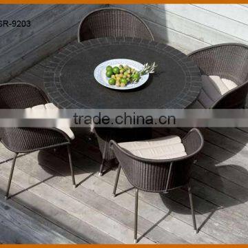 5PCS Round Dining Table Chair