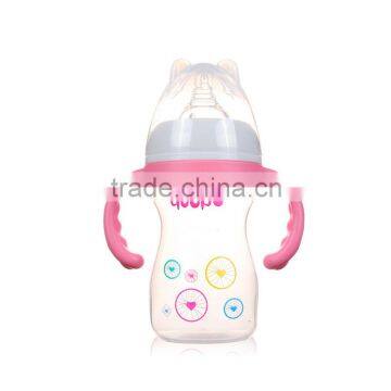 China Manufacture 100% Food Grade Cheap Nipple Infant Baby Plastic Feeding Bottle