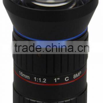 8.0 MP china top ten selling products F1.2 Manual aperture Focal length 16mm Projector lenses 8mp security camera Lenses