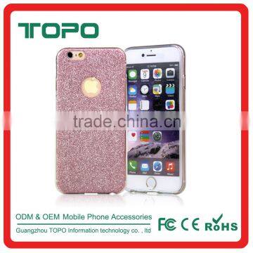 Dull polish Luxury rhinestone bling diamond twinkle Mobile Phone Case for iphone 6 6s plus