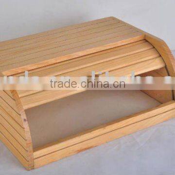 wooden bread box