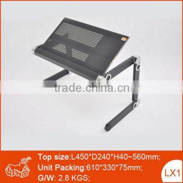 2014 Latest design angle adjustable laptop folding table with adjusting legs