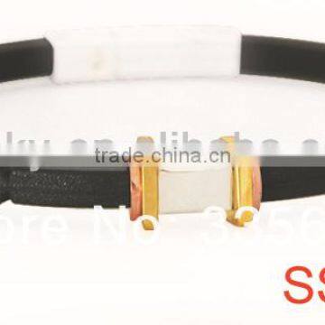 Hot selling colorful magnetic silicone bracelet for adidas