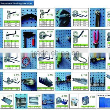 G-711|Ring-shaped Stainless Steel Tool Hook for Square Hole Peg Board|Metal Oval-shaped Hook photo-6