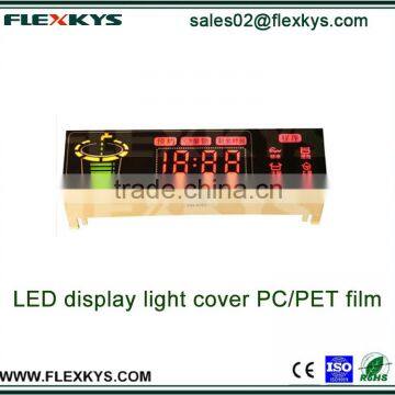 LED display module black resistant PC film that changes color