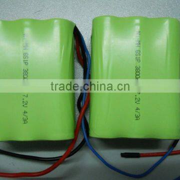 17670 6s1p 7.2v 3800mah 4/3A ni-mh battery packs