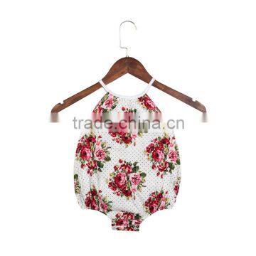 2016 Wholesale Boutique Clothing China Bulk Kids Wear Girls Vintage Flower Romper Cotton Jumpsuit photo-4