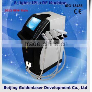 2013 New design E-light+IPL+RF machine tattooing Beauty machine korea rf beauty machine