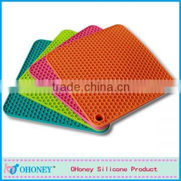 High quality square round silicone table mat/heat resistant silicone placement baking pad/sheet