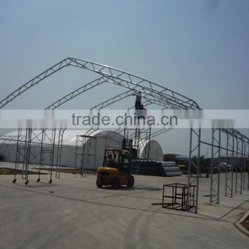 Doubel trussed arch building pasture farm shelter