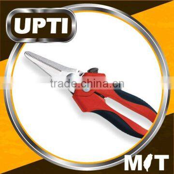 Taiwan Made High Quality 8" Multi-Purpose Heavy Duty Garden Shears With Wire Cutting Notch