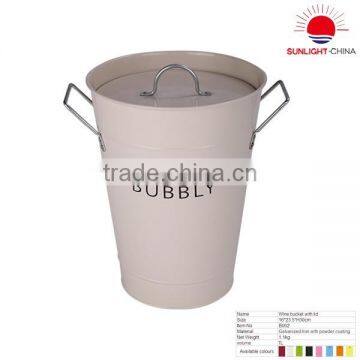 Metal Bucket with Lid