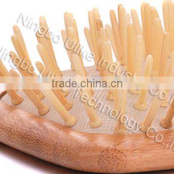 High Quality Large Paddle Natural Bamboo Hair Brush / Cushion Bamboo Hair Brush photo-2