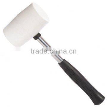 rubber mallet rubber hammer with tubular steel handle