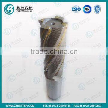 Good performance 4 flute flattened brazed end mill