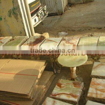 PAKISTAN NATURAL GOOD SALE ONYX TABLES COLLECTION photo-4