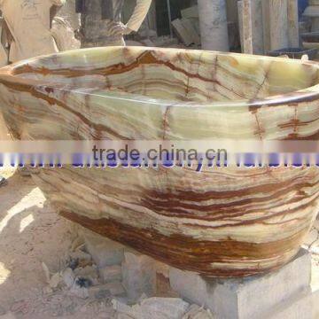 NATURAL COLOR UNIQUE DESIGN ONYX BATHTUBS COLLECTION