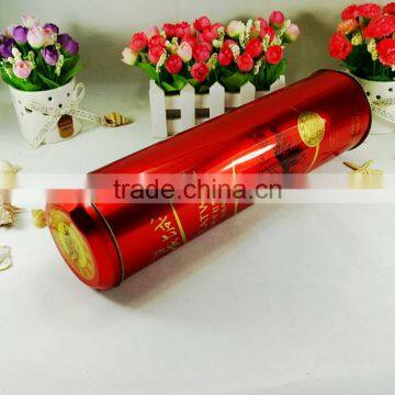 Gift Package Box Round Wine Tin Container photo-6