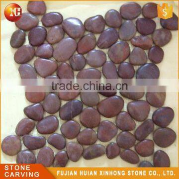 Stone Mesh Decoration Mix Pebble Tile