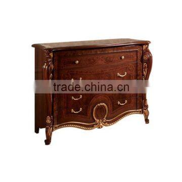 Traditional Italian Wooden Hand Made Five Drawer Chest With Matching Mirror (MOQ=1 SET) photo-4